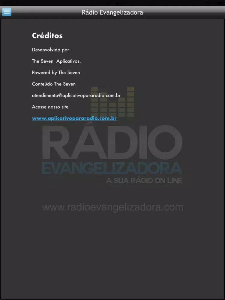 Zrzuty ekranu Radio Evangelizadora iPad 
