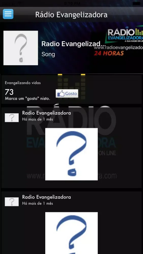Zrzuty ekranu Radio Evangelizadora