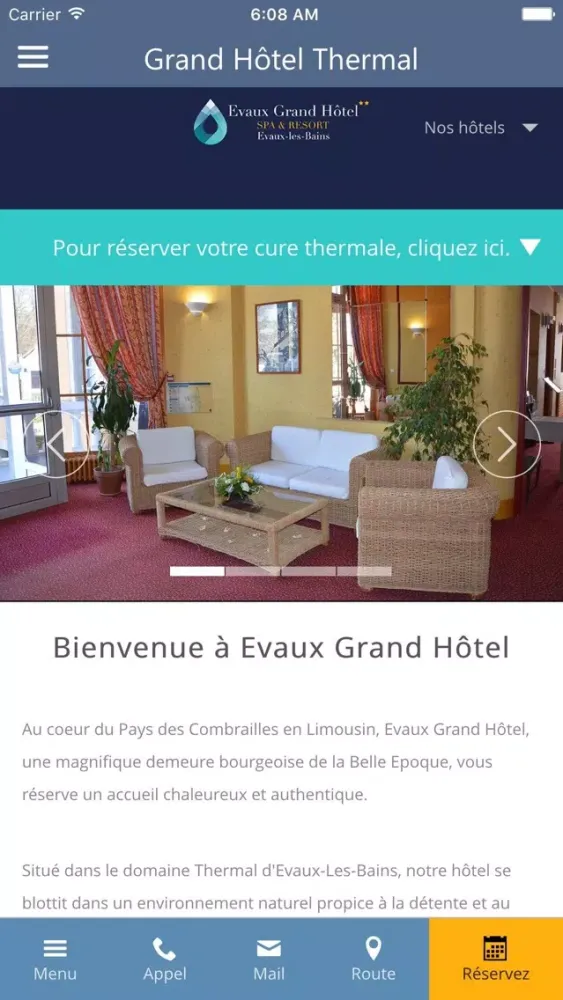 Evaux Grand Hôtel應用截圖