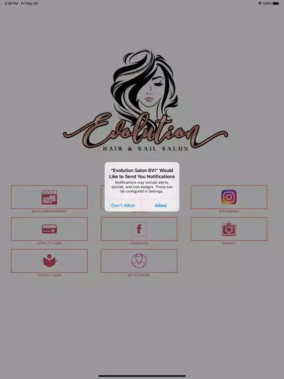 Evolution Salon BVI iPad  Screenshots