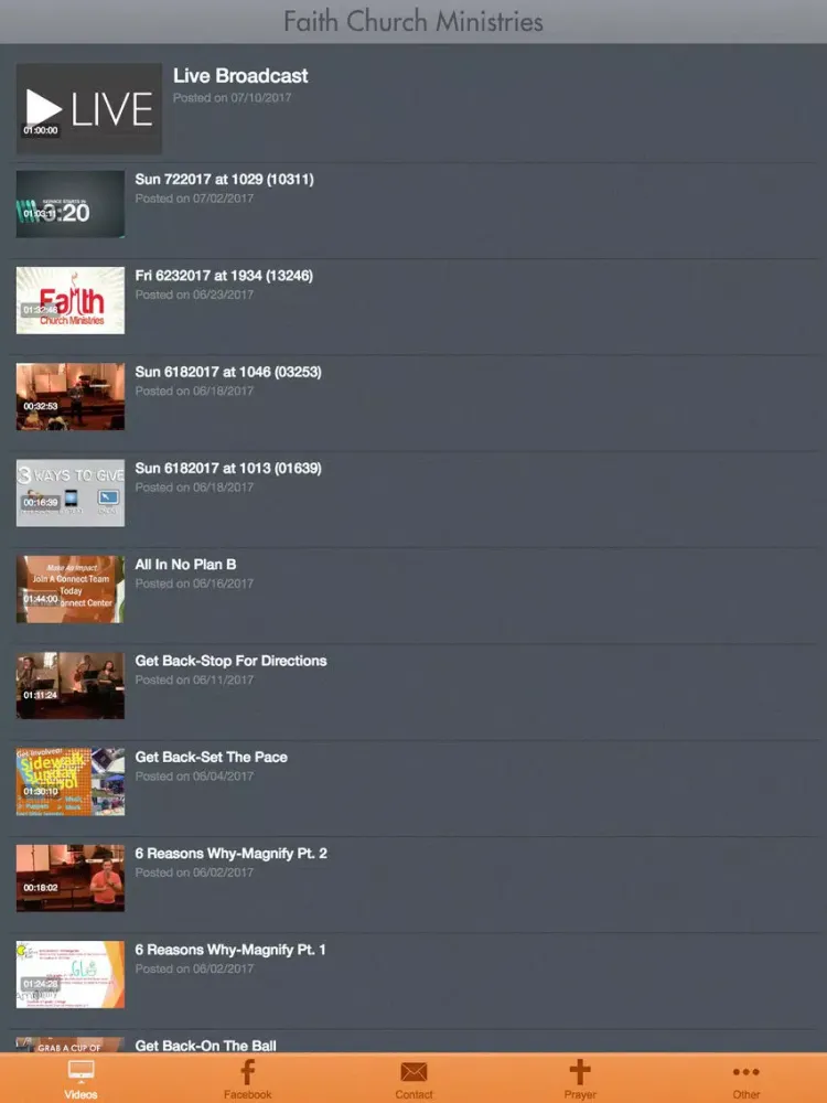 Ảnh chụp màn hình của Faith Church Ministries | Danville VA iPad 