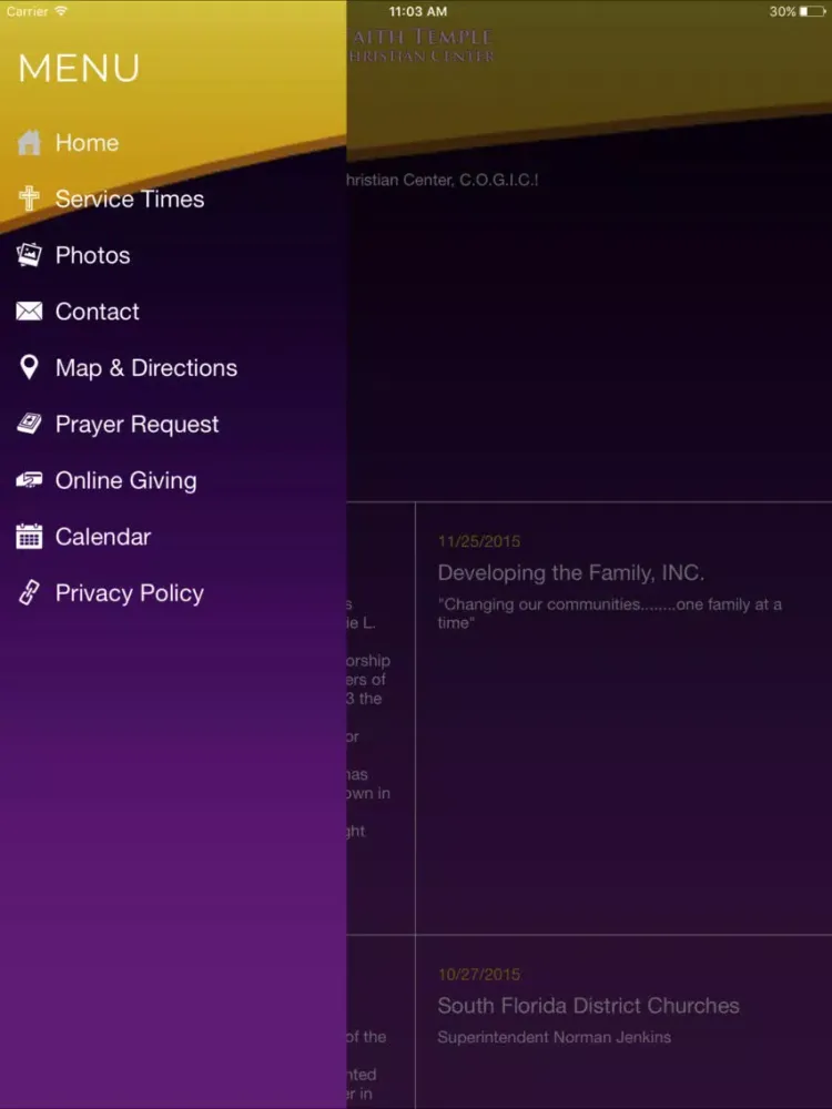 Faith Temple Christian Center iPad  سکرین شاٹس