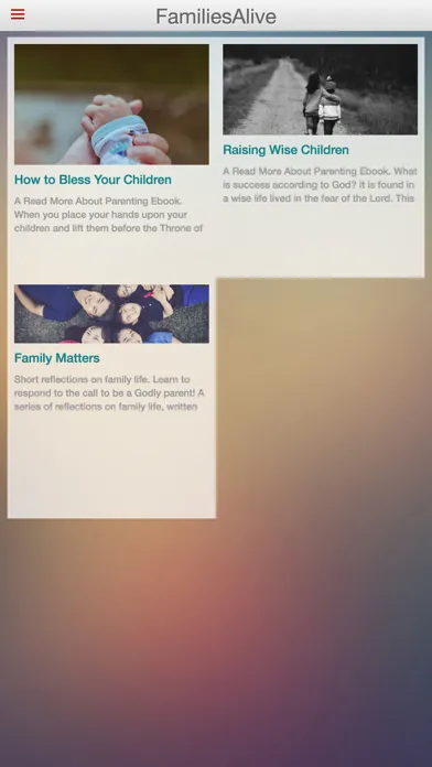 FamiliesAlive | fun & meaningful family devotions Ekran Görüntüleri