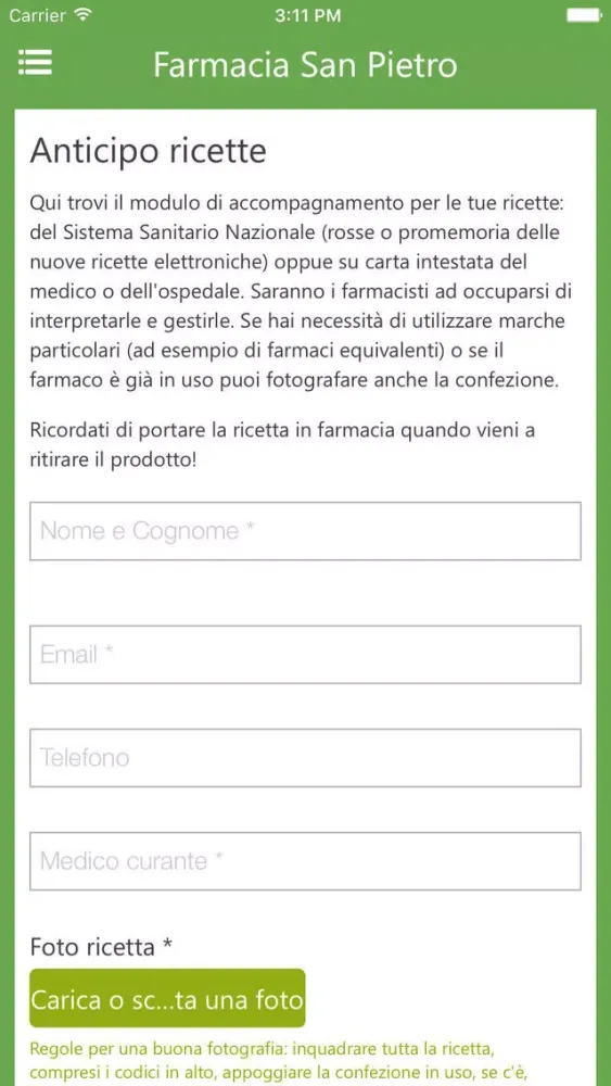 Ảnh chụp màn hình của Farmacia San Pietro