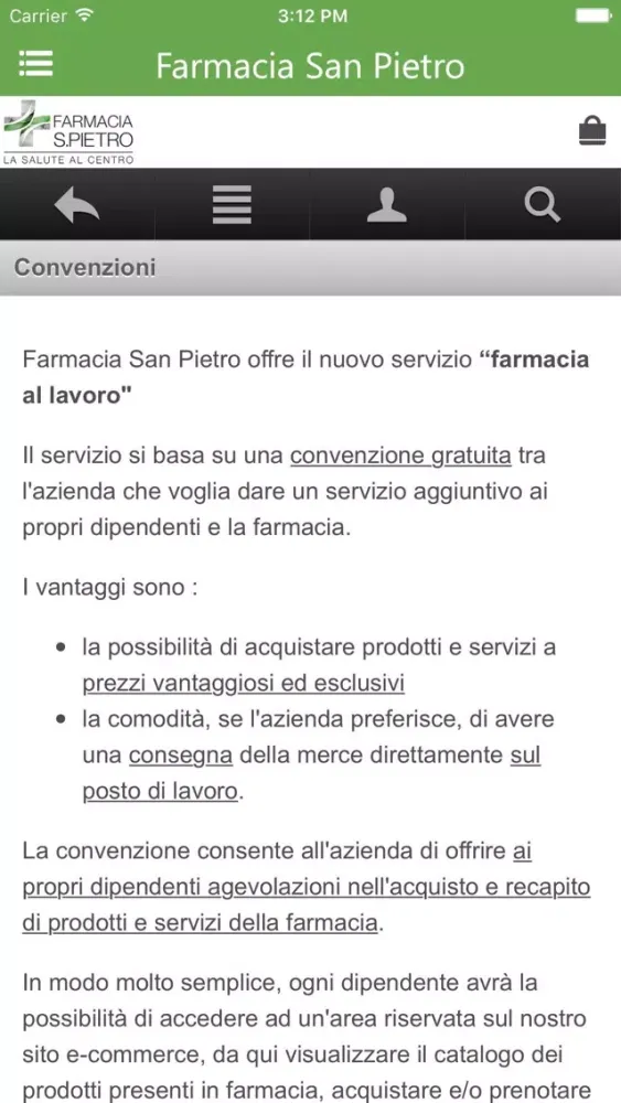 Ảnh chụp màn hình của Farmacia San Pietro