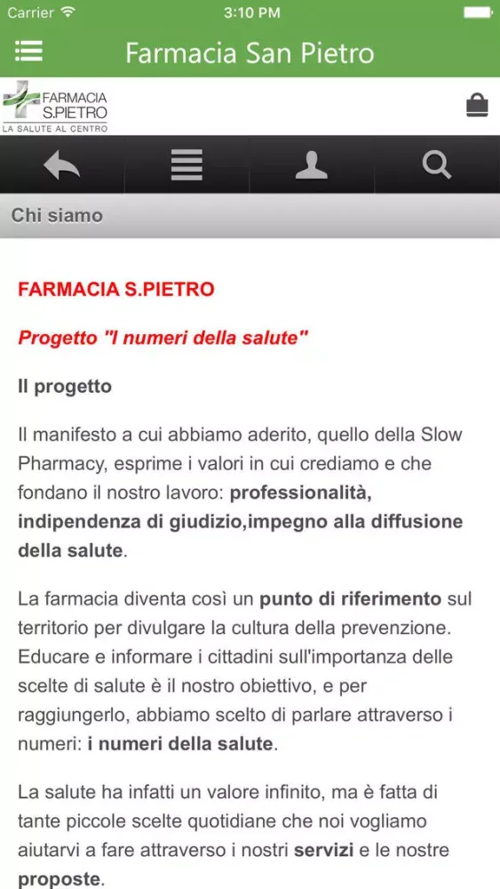 Ảnh chụp màn hình của Farmacia San Pietro