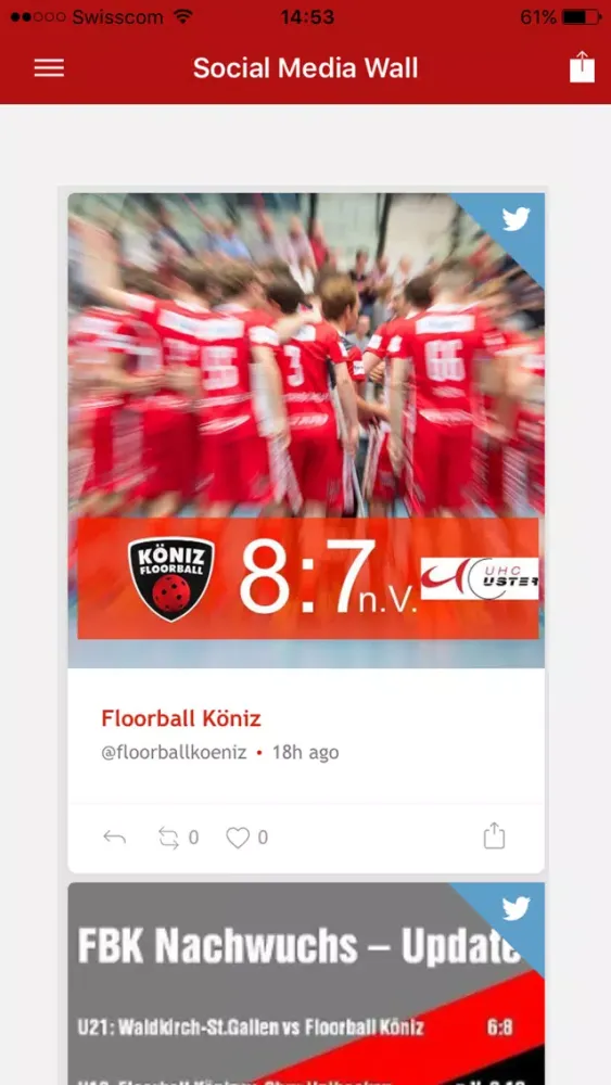Floorball Köniz スクリーンショット