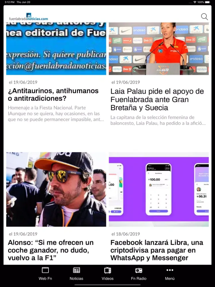 Capturas de pantalla de Fuenlabrada Noticias iPad 