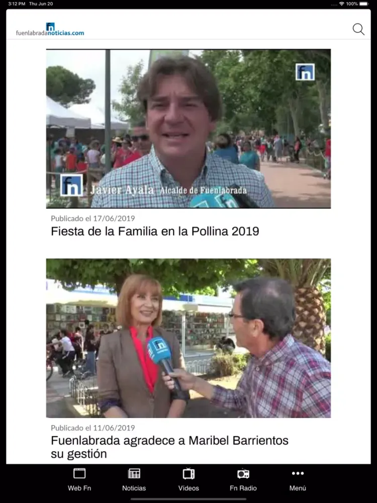 Capturas de pantalla de Fuenlabrada Noticias iPad 