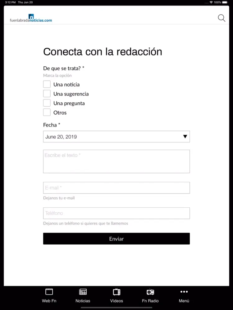 Capturas de pantalla de Fuenlabrada Noticias iPad 