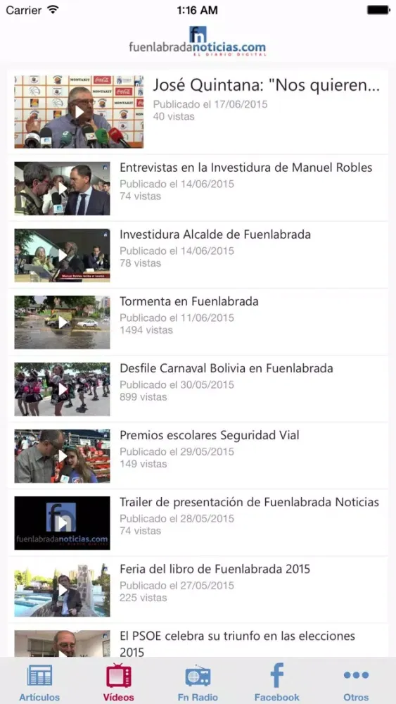 Capturas de pantalla de Fuenlabrada Noticias