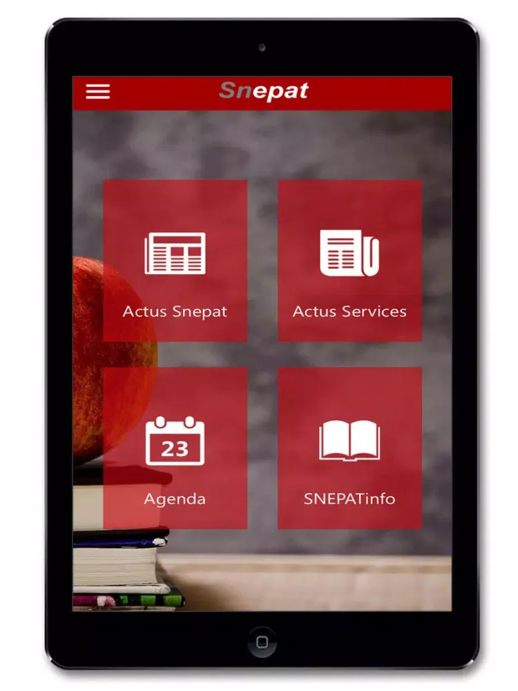 Tangkapan layar FO SNEPAT iPad 