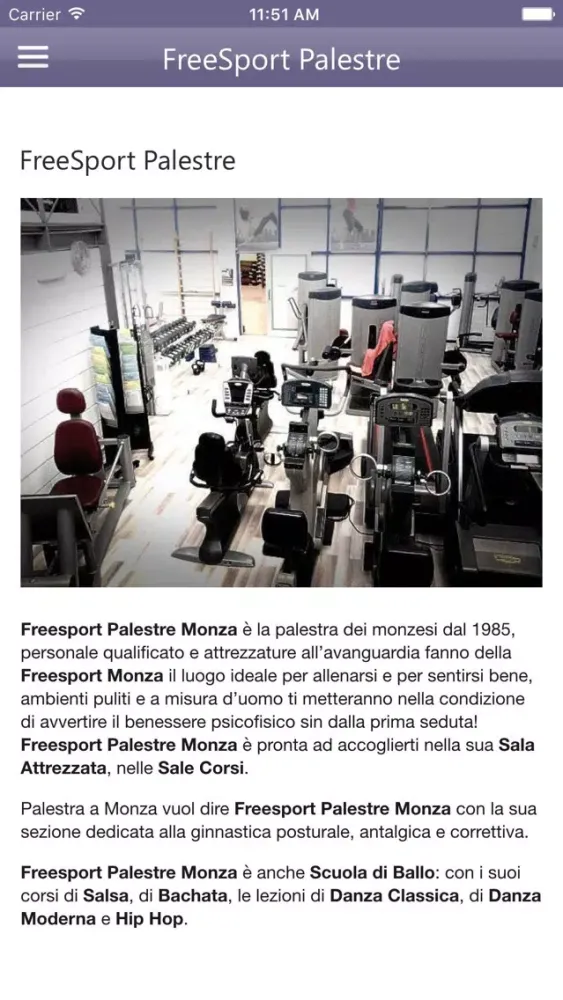 Captures d'écran de FreeSport Palestre