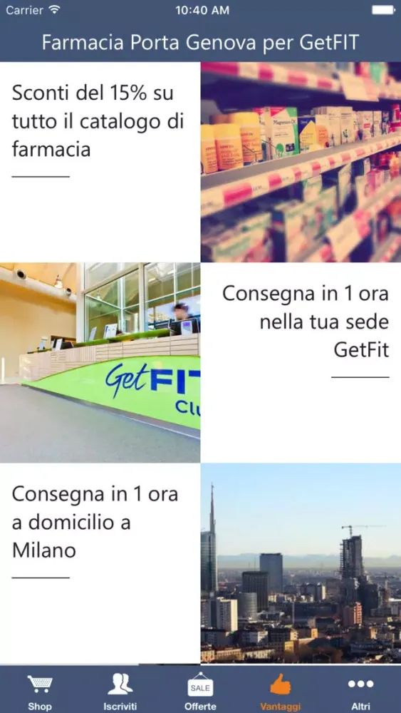 Capturas de tela do Farmacia Porta Genova Milano