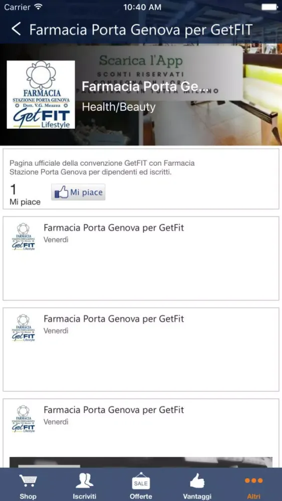 Capturas de tela do Farmacia Porta Genova Milano