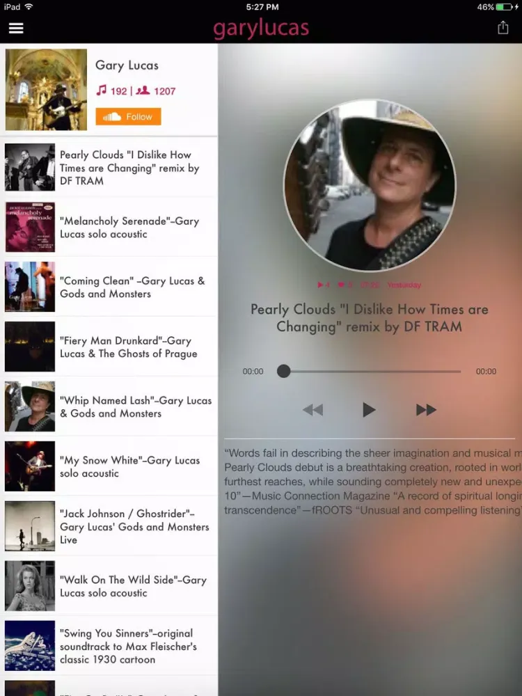 Скриншоты Gary Lucas Tour iPad 