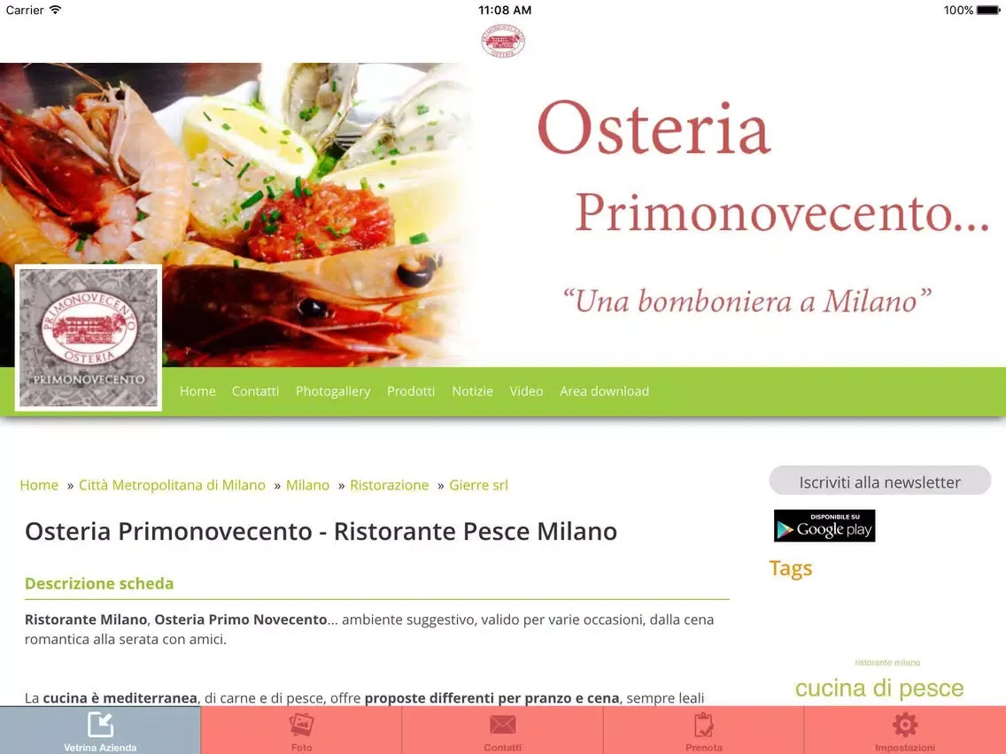 Zrzuty ekranu Primonovecento iPad 