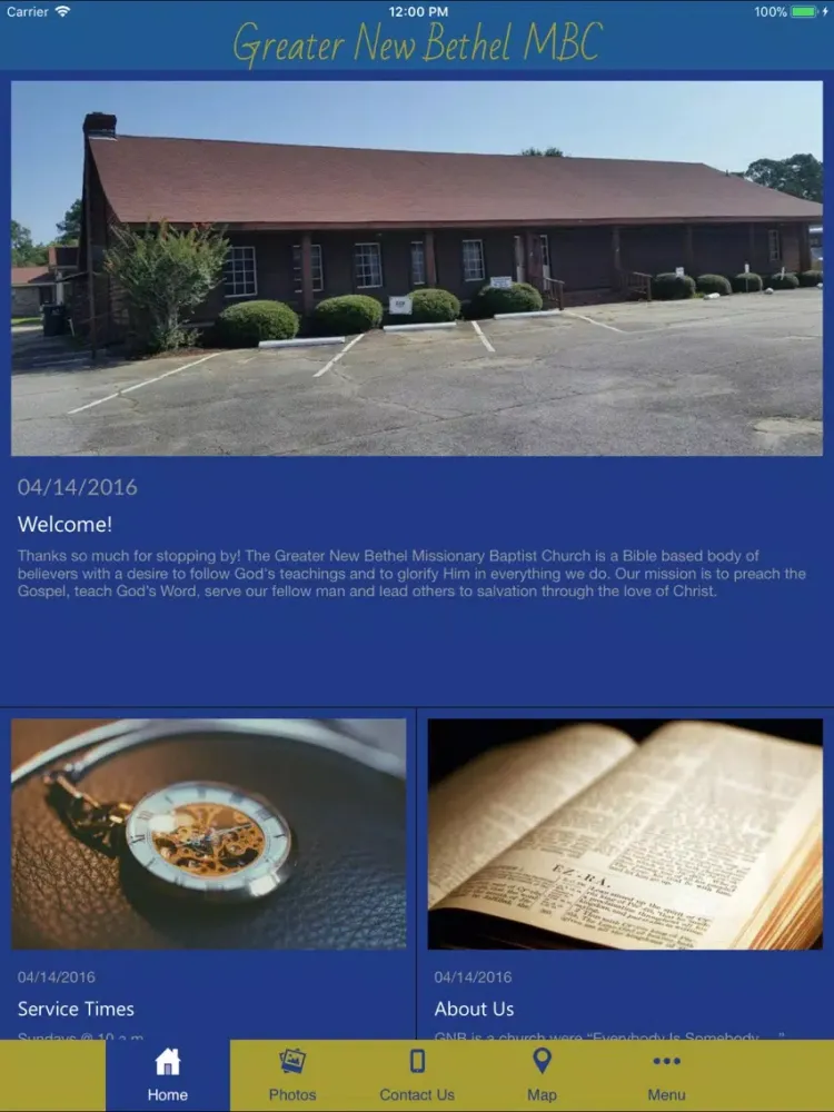 Greater New Bethel MBC iPad  स्क्रीनशॉट