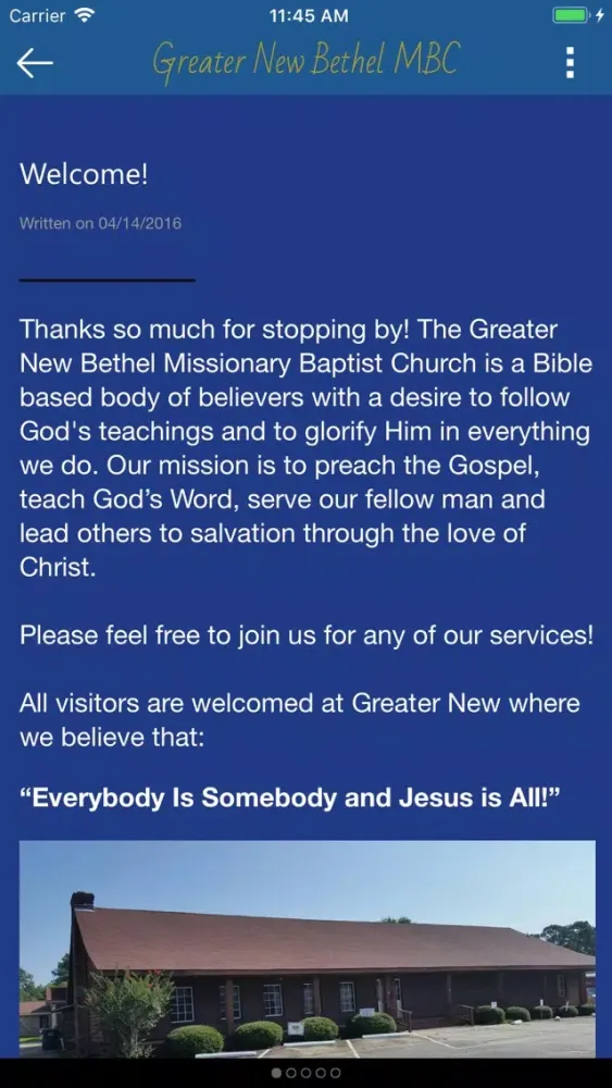 Greater New Bethel MBC स्क्रीनशॉट