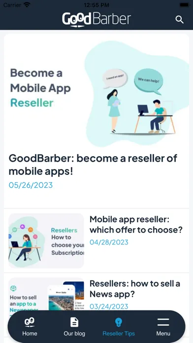 GoodBarber News سکرین شاٹس