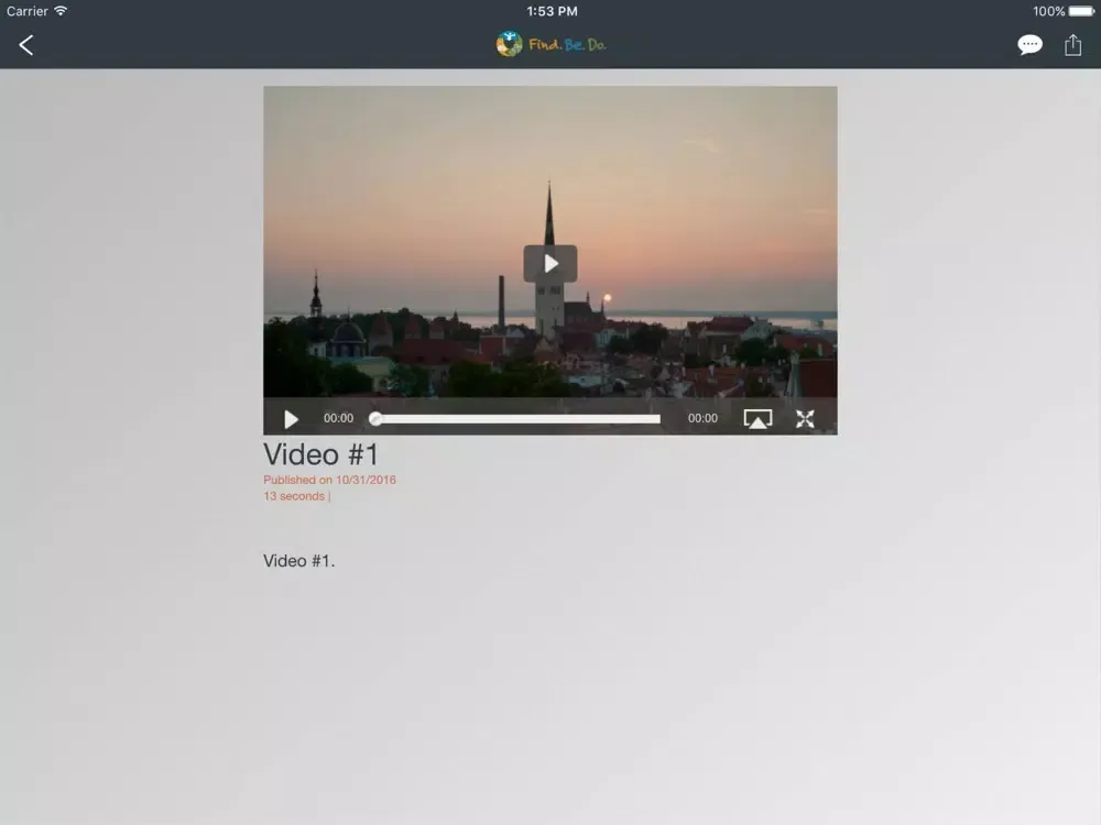 Ảnh chụp màn hình của GRAC iPad 