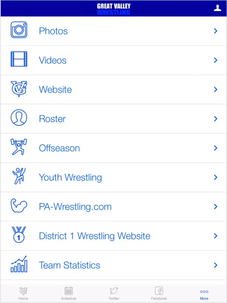 Great Valley Wrestling iPad 应用截图