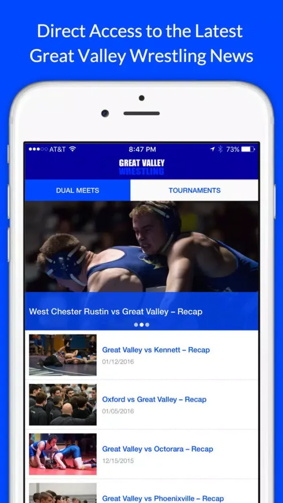 Great Valley Wrestling应用截图
