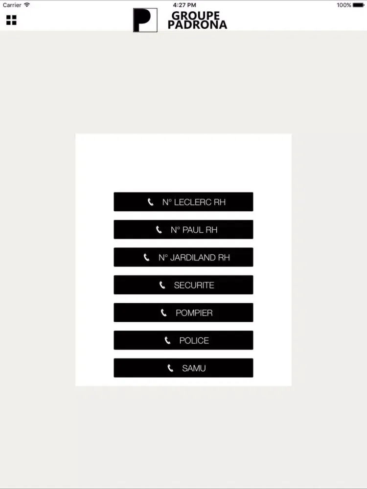 Groupe Padrona iPad  Screenshots