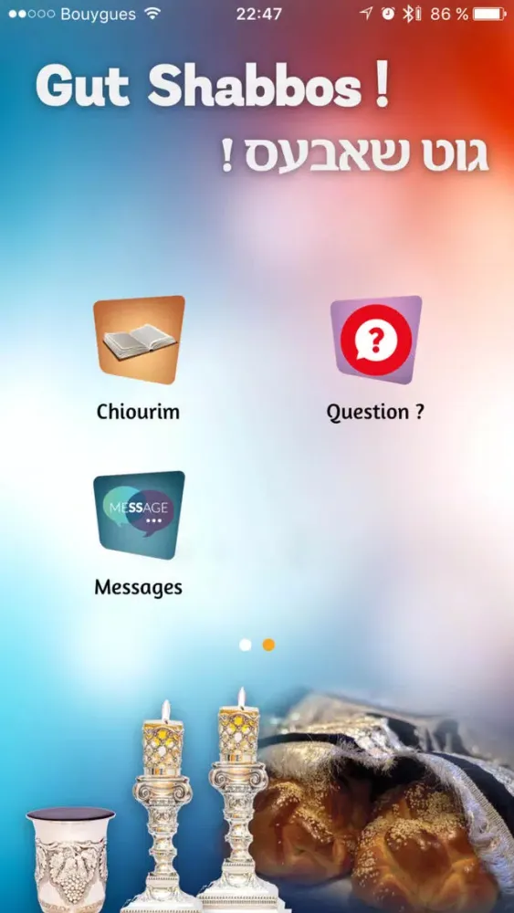 Captures d'écran de Gut Shabbos