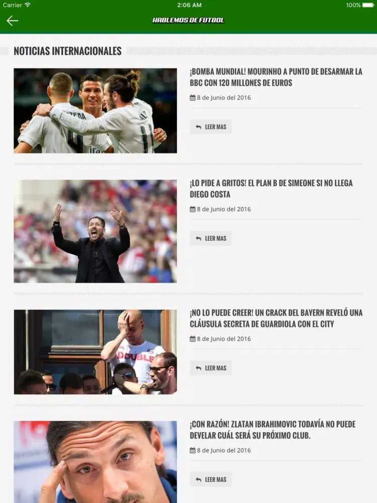 Hablemos de Futbol TVS iPad  سکرین شاٹس