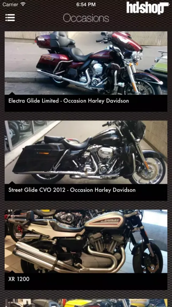 Capturas de pantalla de Harley Davidson Shop Paris 15 Concessionnaire Officiel