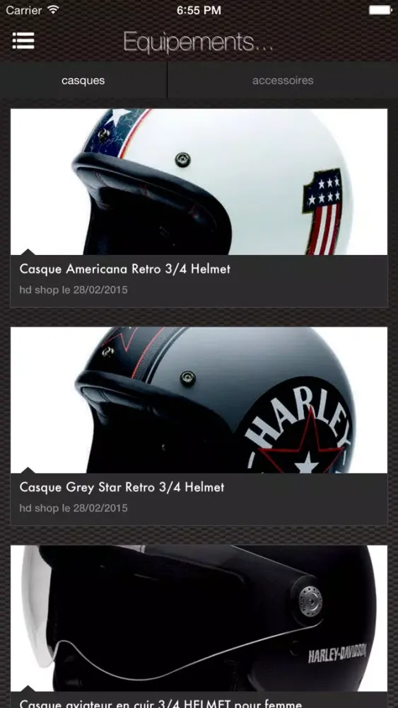Capturas de pantalla de Harley Davidson Shop Paris 15 Concessionnaire Officiel