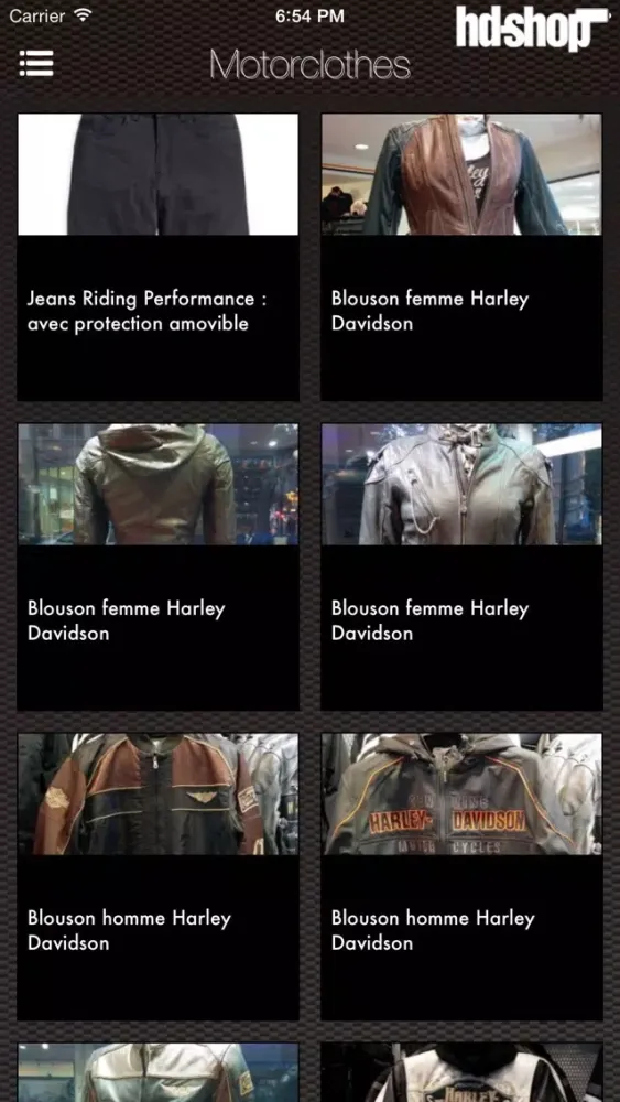 Capturas de pantalla de Harley Davidson Shop Paris 15 Concessionnaire Officiel