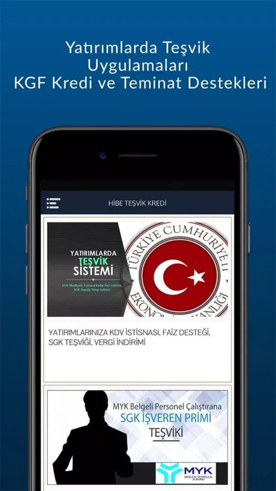 Скриншоты Hibe Teşvik Kredi