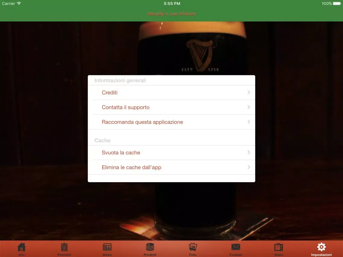 Hickory Guinness Pub iPad  スクリーンショット