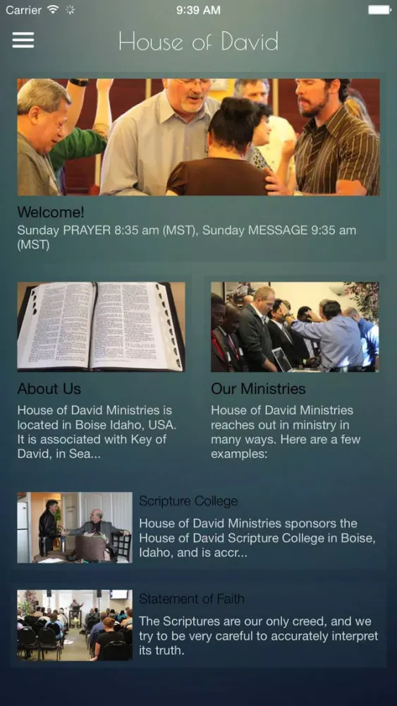 Tangkapan layar House of David Ministries