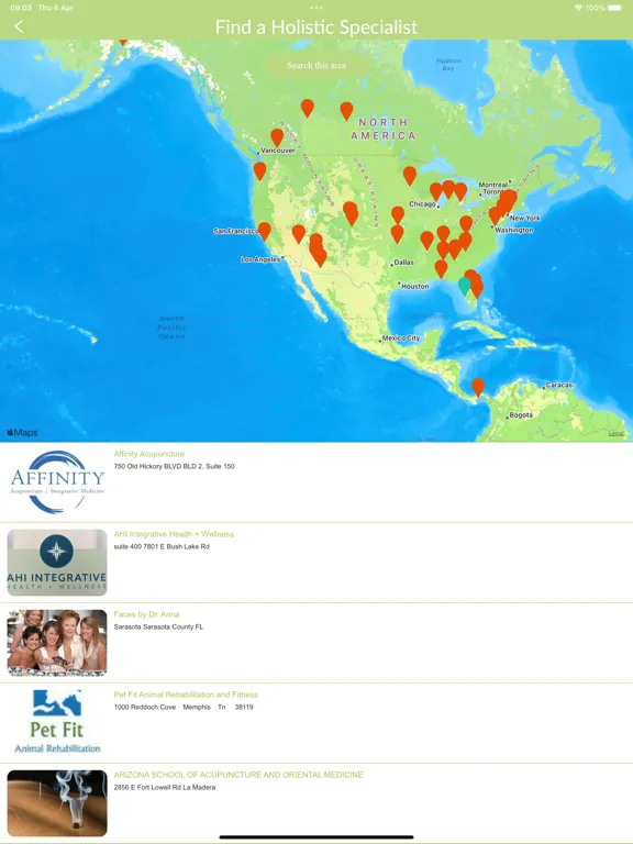 The Holistic Directory iPad  سکرین شاٹس
