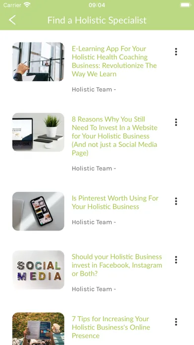 The Holistic Directory سکرین شاٹس
