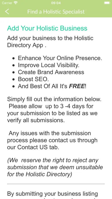 The Holistic Directory سکرین شاٹس