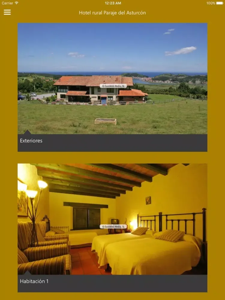 Hotel Paraje del Asturcón iPad  스크린샷