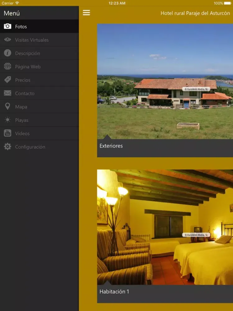 Hotel Paraje del Asturcón iPad  스크린샷