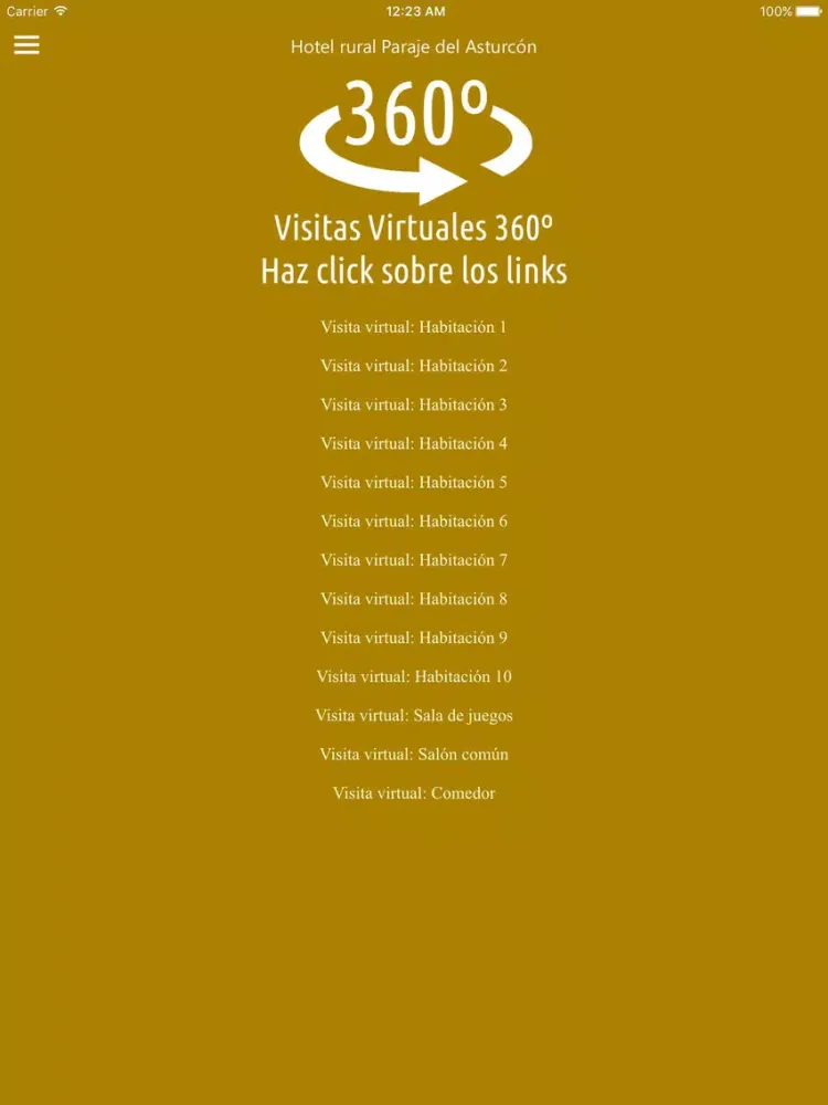 Hotel Paraje del Asturcón iPad  스크린샷