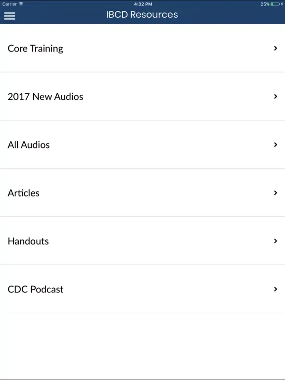 Screenshot di IBCD Resource App iPad 