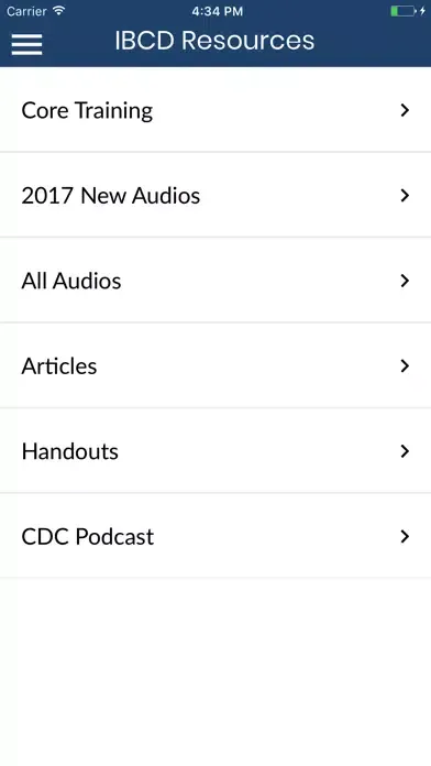 Screenshot di IBCD Resource App