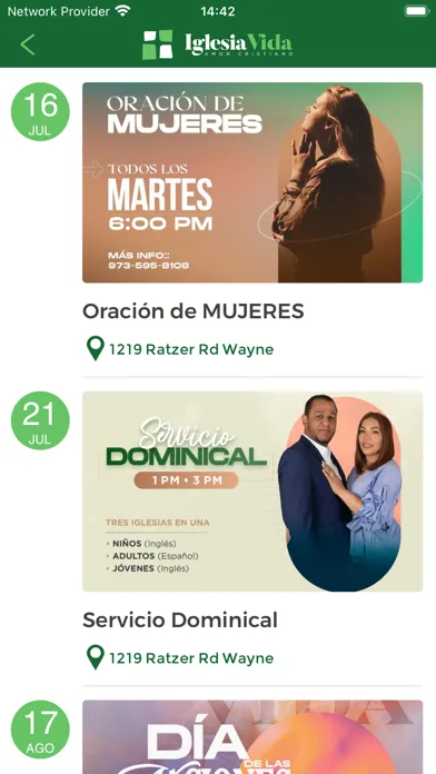 Capturas de pantalla de Iglesia Vida