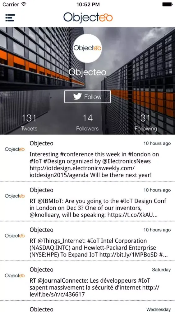 Objecteo - Internet of Things (IoT) स्क्रीनशॉट