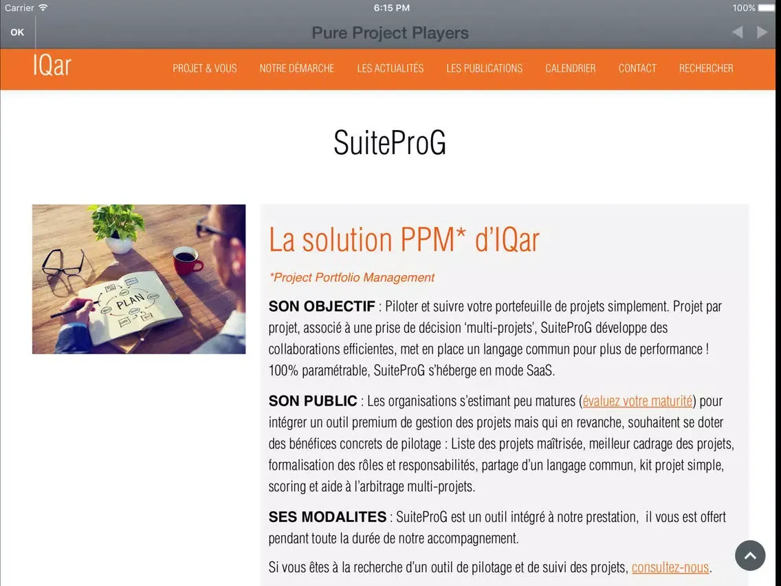 Captures d'écran de SuiteProG Pocket iPad 