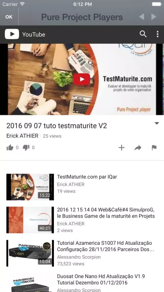 Captures d'écran de SuiteProG Pocket