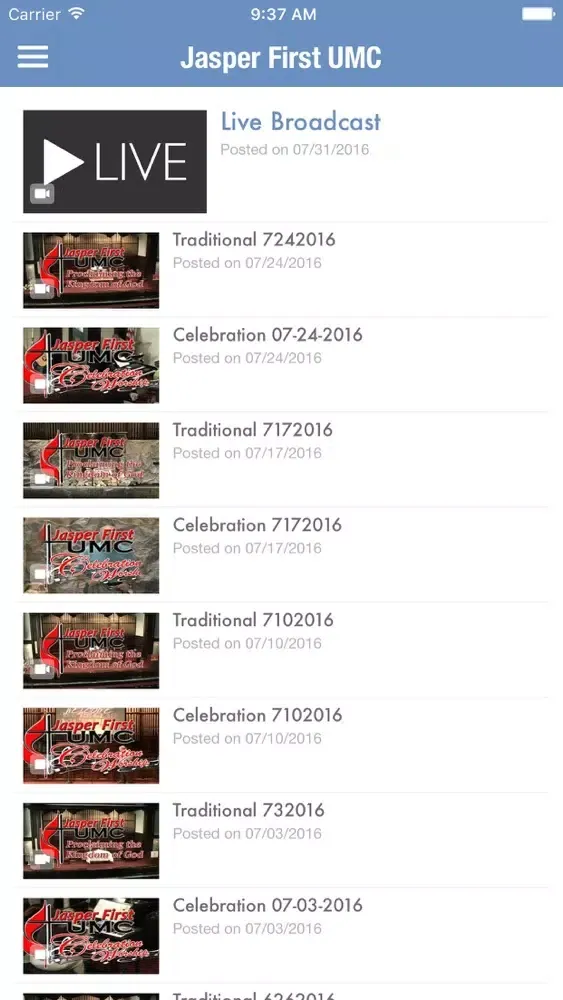 Capturas de pantalla de Jasper First United Methodist Church