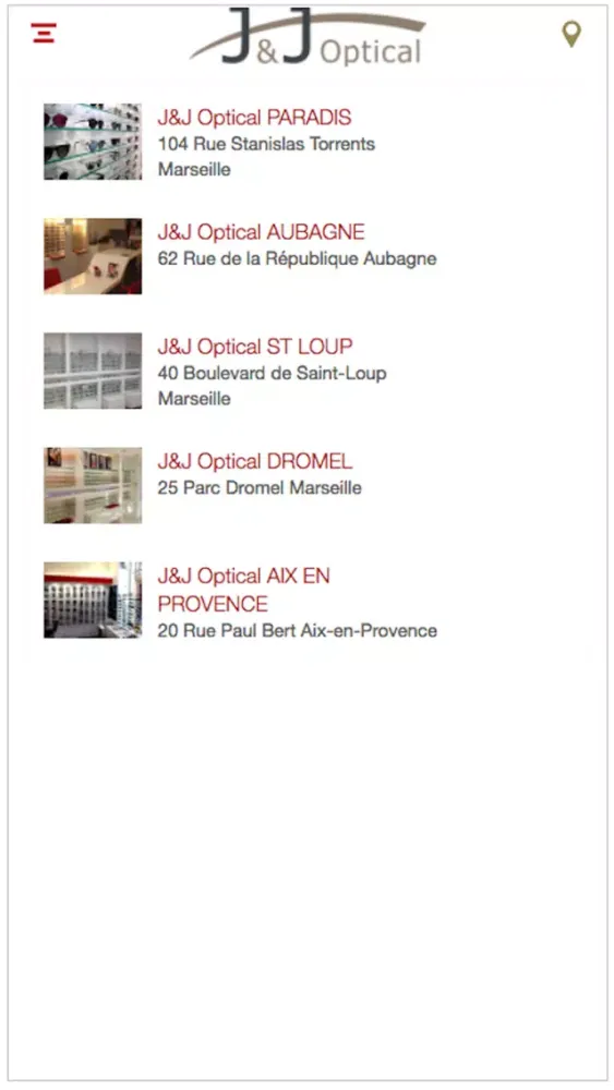 J&J Optical Ekran Görüntüleri